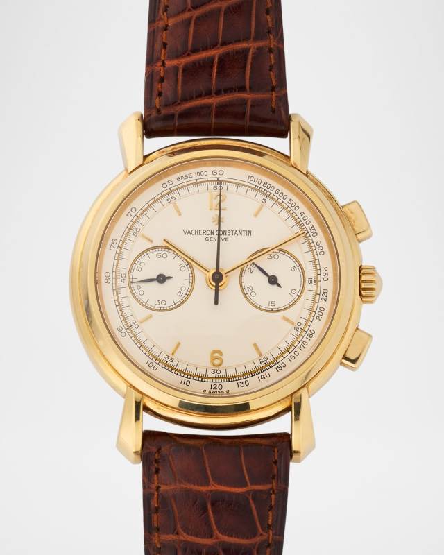 Vacheron Constantin 18K Yellow Gold Historiques Chronograph 37mm Vintage 1990s Watch